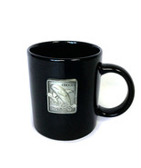 Vintage Sea World SHAMU Orca Whale Coffee Mug Ceramic Black Cup - $19.25 CAD