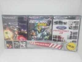 Playstation 2 New Games Super Value Pack Ford Racing Motocross Mania 3 sony Ps2 - £19.68 GBP