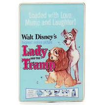 Disney Dogs and Cats Lady &amp; the Tramp Vintage Poster Relica Loaded with Love Pin - £22.35 GBP