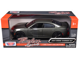 2023 Dodge Charger SXT Gray Metallic "Timeless Legends" Series 1/24 Diecast Mode - $42.27