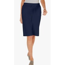 Karen Scott Sport Womens Small Intrepid Blue Bermuda Shorts NWT BH78 - £15.36 GBP