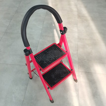  LXFVLHY  metal ladder  2-step stool folding ladder portable anti slip s... - $68.00