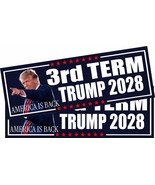 Trump 2028 3rd Term Bumper Sticker or Magnet Pair TRUMP STICKER DECAL 2028 - $243.42 MXN+