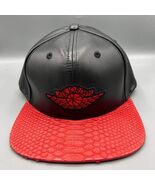 Air Jordan x Just Don Hat Men Black Red Leather Jumpman Wings Strap Back... - $1,245.78 CAD