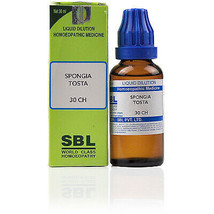 Sbl Spongia Tosta 30 Ch (30ml) Homeopathic Remedy - £12.60 GBP