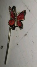 Metal Butterfly Bookmark Page Holder Red Pretty Teacher Gift - $9.99