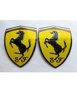 FERRARI WING SHIELDS BADGES 308,328,348,355,360,430,458,488,550,512,599,... - $228.00