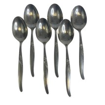 6 Pieces Rogers Premier Oneida Ltd LA ROSE Stainless 6 Tablespoons - £11.39 GBP