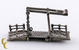 Medusa Oro Miniatura Casa Delle Bambole Argento Sterling 925 Drawbridge - $223.86