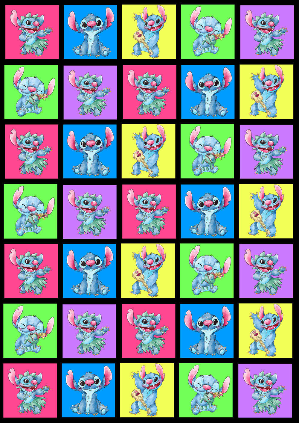 DISNEY STITCH Gift Wrap - Lilo &amp; Stitch Wrapping Paper - 2 x A2 Sheets P... - $5.00