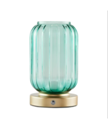 Mainstays by Becky G. & Alejandra 8.5" Rechargeable Green Lily Ribbed Glass Upli - $25.97 CAD