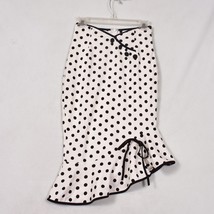 Shein Women&#39;s White with Black Polka Dot Pencil Skirt Size S - $15.38