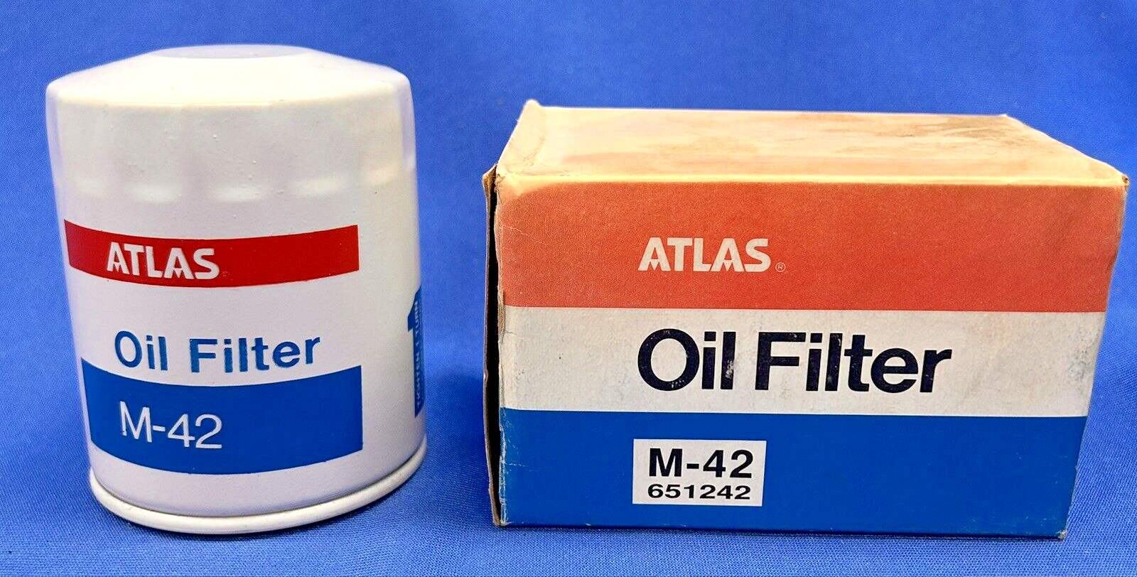 VINTAGE ATLAS Oil Filter  M-42 651242 - $4.94