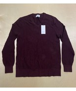 Goodfellow &amp; Co. Men&#39;s Size Medium Burgundy Pullover Sweater V-Neck - £20.17 GBP