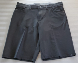 Adidas Gray Sports Shorts Mens Size 34 Elastic Waistband Nylon Polyester - $13.85