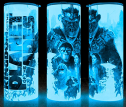 Glow in the Dark Kingdom Planet of Apes - Caesar Action Movie Cup Mug Tumbler - £17.86 GBP