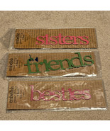 Demdaco Embellish Your Story by Roeda Magnet 3 Pack Besties / Friends / ... - $38.56 CAD