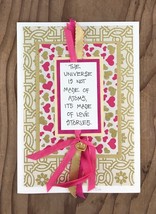 Love Stories Made the Universe with Gold Heart Greeting Card - $9.00