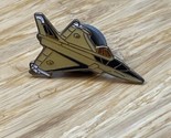 Vintage Enamel Blue White Red Military Jet Airplane Lapel Pin Pinback KG JD - $9.90