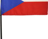 Czech Republic - 4&quot;X6&quot; Stick Flag - $3.42