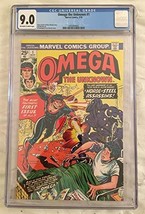 Omega The Unknown #1 CGC Graded 9.0 VF/NM 1976 - £71.78 GBP