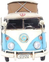 Model Car Transportation Like Volkswagen Camp Bus Painted Iron Frame Metal - £109.83 GBP