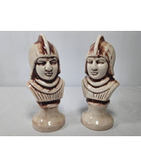 7&quot; Tall Ceramic Chess Piece Set of 2 White Red PAWN Office Home Decor - £15.69 GBP