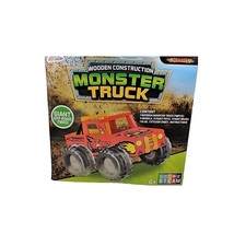 Boys Kids Arts Crafts DIY Build Your Own Wooden Monster Truck w/ Giant T... - £12.10 GBP
