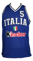 Gianluca Basile Team Italia Italy Basketball Jersey New Sewn Blue Any Size image 4