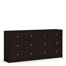 Wide Modern Coffee Chest Of 6 (3+3) Drawers Bedroom Storage Furniture Cabinet - £168.65 GBP