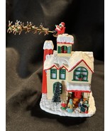 Enesco “Up On the House Top” Animated Musical Christmas House w/ Santa S... - $40.96 CAD