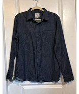 Levi&#39;s Classic Denim Chambray Shirt Mens M Standard Fit Button-Up Smart ... - $32.89 CAD