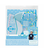 Baby&#39;s 1st Year Photo Props Kit Gift Personalize Age Sticker Boy Blue - $5.63