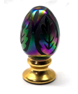 Vintage FENTON Hand Painted &amp; SIGNED Glass Egg Paperweight Decor Piece #... - $82.15 CAD