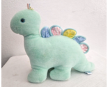 Vintage Eden Toys Musical Wind-up Plush Green Stuffed Dinosaur 12&quot; - $34.63