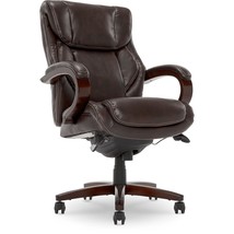Bellamy Bonded Leather Executive Office Chair With Memory Foam Cushions,... - £434.87 GBP