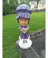 WINTER WONDERLAND BOBBING HEAD FIGURINE BOBBLEHEAD Purple CAROL SINGER i... - €16,38 EUR