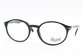 Brand New Persol P 3211-V 95 Black Eyeglasses Authentic Frames Rx P3211-V 52-20 - £91.55 GBP