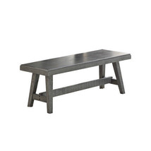 Sturdy Wood Dining Bench, Grey - $208.25
