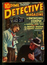 Dime Detective Pulp 12/15/33- Hanging cover- Swinging corpse- G+ - £144.13 GBP