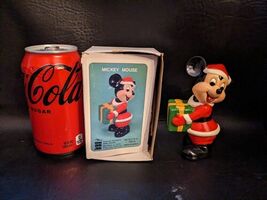 Mickey Mouse Santa Figurine Royal Orleans Walt Disney Korea Christmas Bo... - $27.70