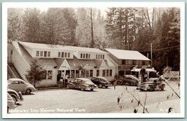 RPPC Gateway Inn &amp; Texaco Service Station Mount Rainier WA UNP 1940s Postcard J1 - £13.06 GBP