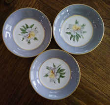 Set of 3 Princess Tru-Tone China Golden Peony Berry/Sauce/Dessert Bowls - $7.60