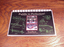 Paddle To Perfection! Toolbox Water-Proof Quick Reference Guide Book, 1994 - $5.95