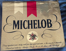 VINTAGE 1970s MICHELOB BEER STICKER DECAL BREWERY PUB BAR - £11.82 GBP