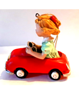Kurt Adler Little Girl In Red Car Christmas Ornament - £12.64 GBP