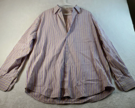 Peter Millar Men Multicolor Striped Casual Shirt XL Long Sleeve Button up Cotton - £15.80 GBP