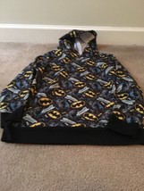 Batman Boys Printed Hoodie Sweatshirt Size Large - £34.34 GBP