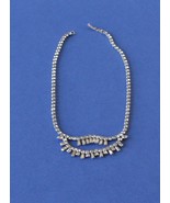 Jewelry-SKU#x162/Beautiful Vintage Fringe Rhinestone Necklace - $18.00