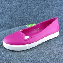 Crocs  Women Flat Shoes Pink Synthetic Slip On Size 11 Medium - $27.72